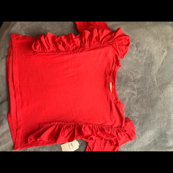 LITTLE GIRLS RUFFLE SHIRT - Picture 2 of 3